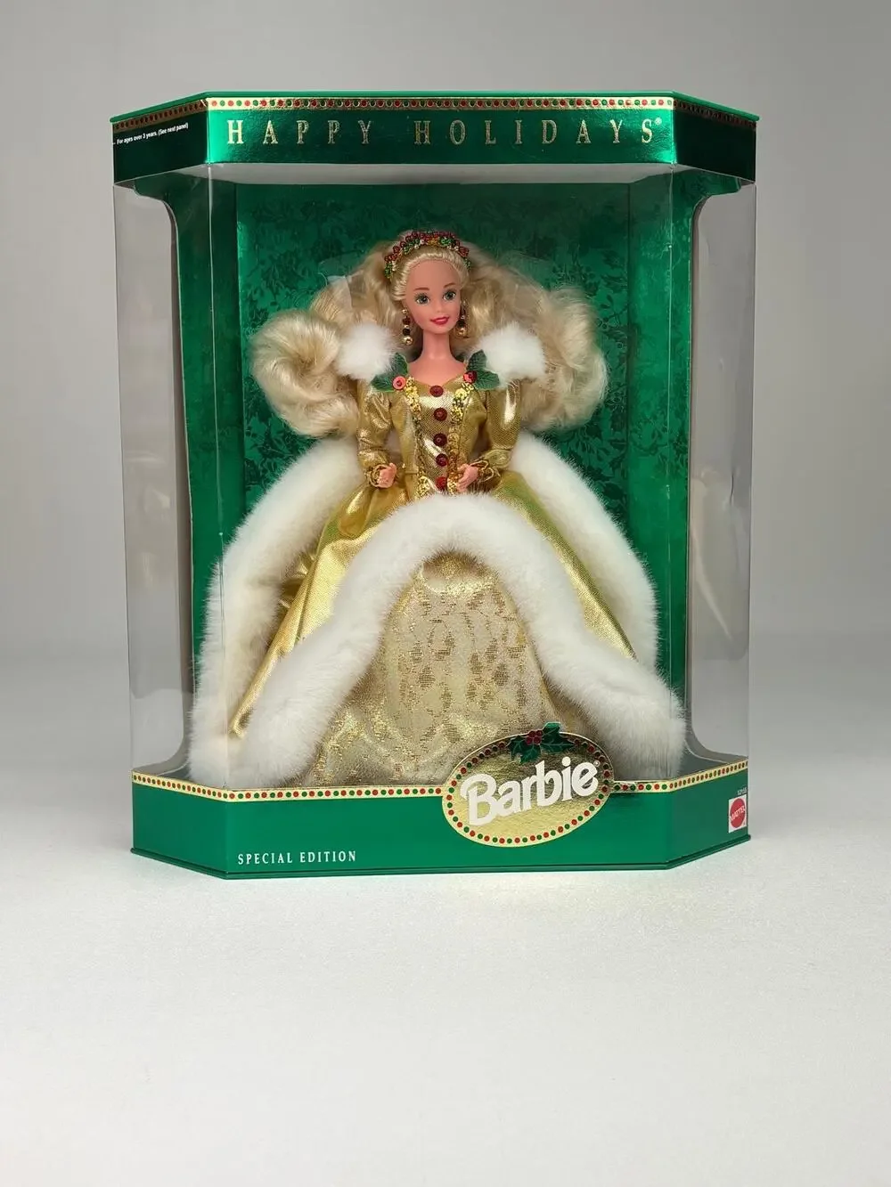 1994 Mattel Happy Holidays Special Edition Barbie Doll Factory Misprint NRFB